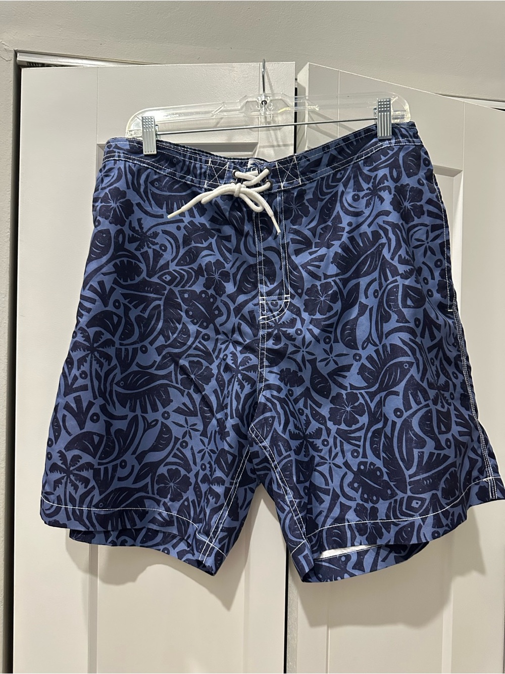 Men's Trunks Navy Blue Floral Swim Shorts